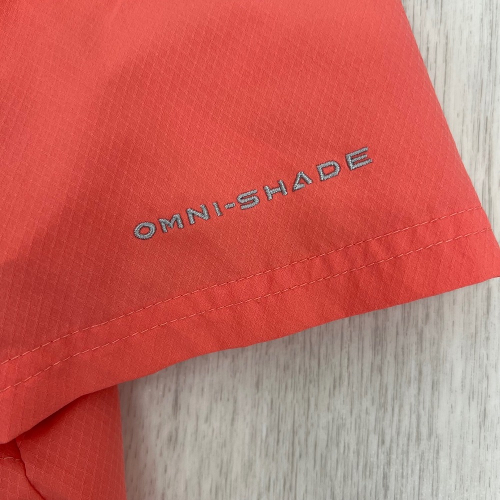 Columbia Men's‎ Coral Short Sleeve Button Up Shirt Omni Shade Sun Protection L/G - Picture 3 of 8